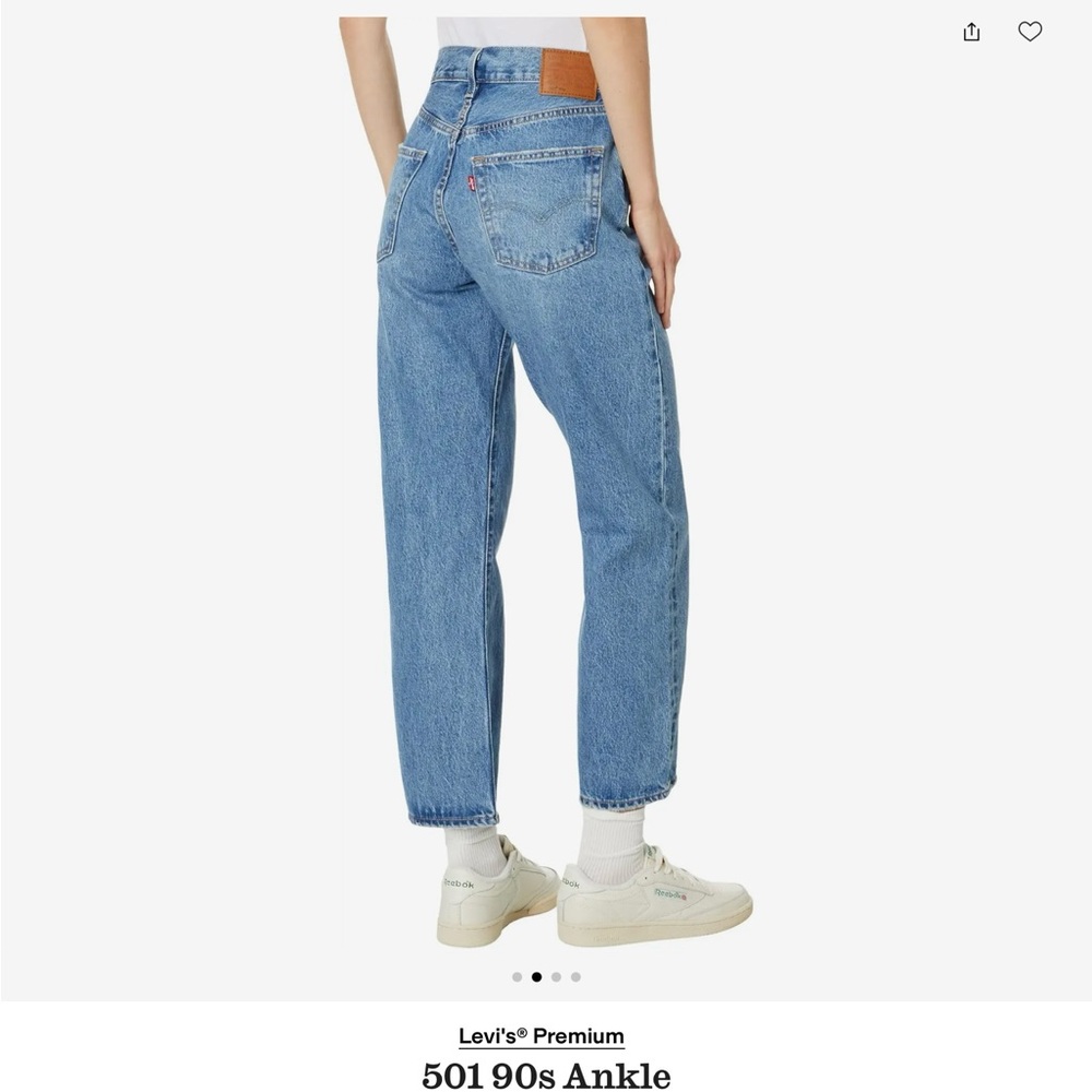 Levi's Classic Blue Ankle Jeans - Picture 2 of 5